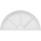Ekena Millwork Half Round 3 Spoke Architectural Grade PVC Pediment, 36"W x 18"H x 2"P PEDPS036X180HRO03 - alternate 6
